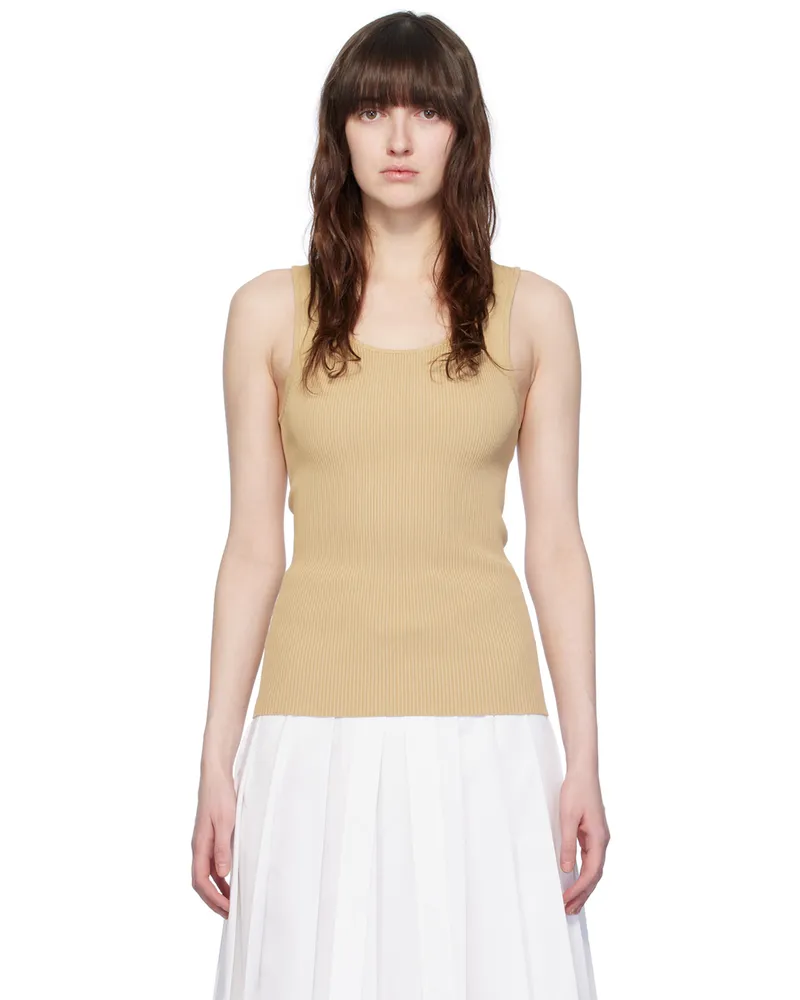 3.1 phillip lim Khaki Scoop Tank Top Kh250