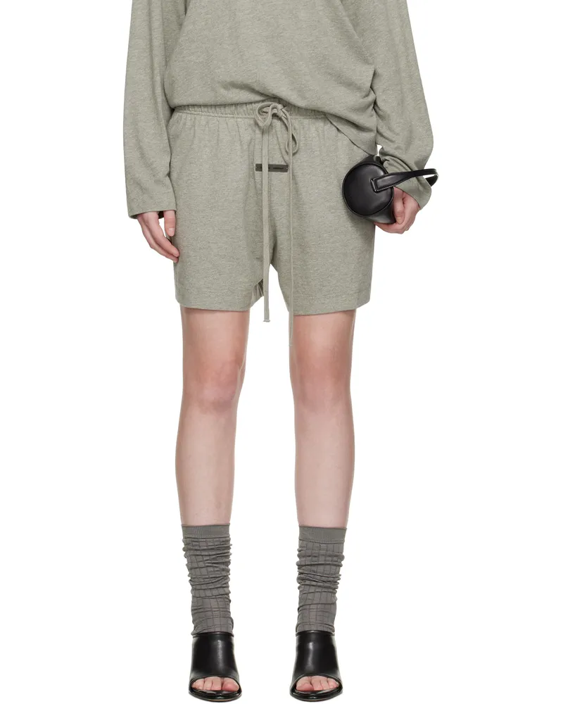 Fear of God Gray Soccer Shorts Concrete