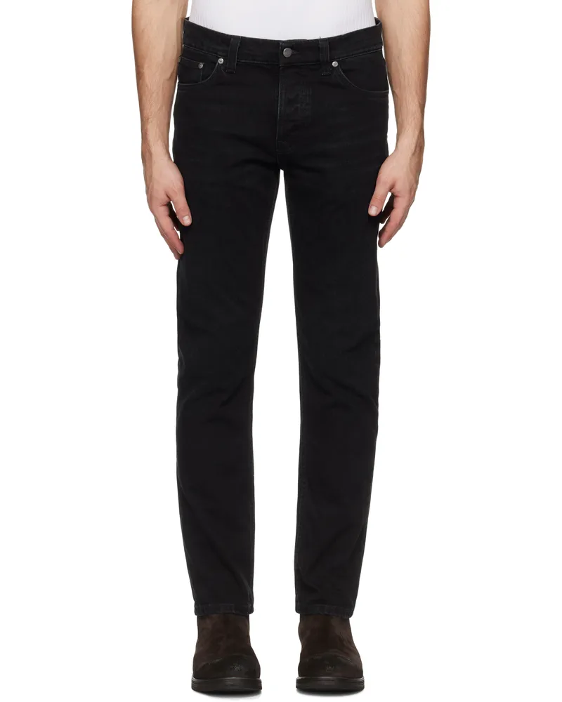 Nudie Jeans Black Solid Ollie Jeans