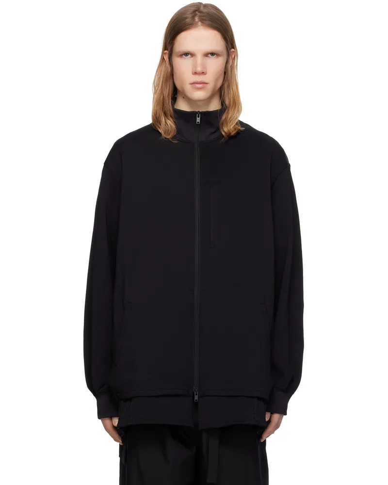 Y-3 Black 3 Stripes Relaxed Jacket Black
