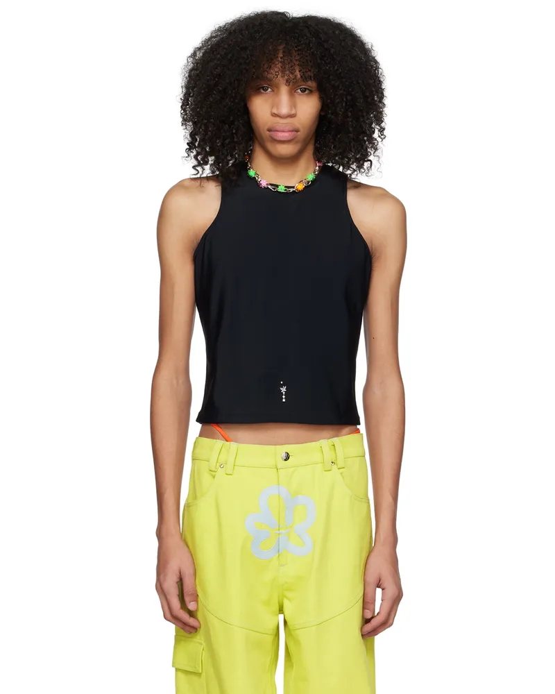 Marshall Columbia Black Crystal-Cut Tank Top Black