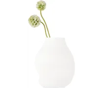White Boulder Vase