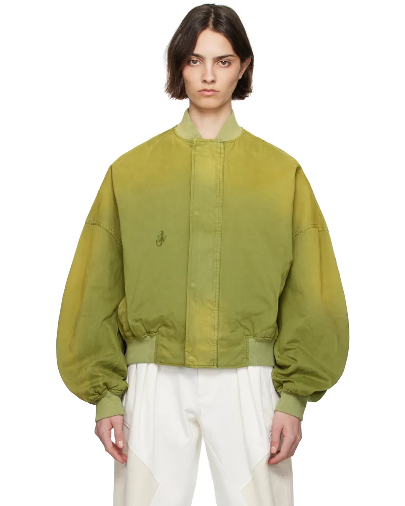 J.W.Anderson Khaki Relaxed Cotton Bomber Jacket 595