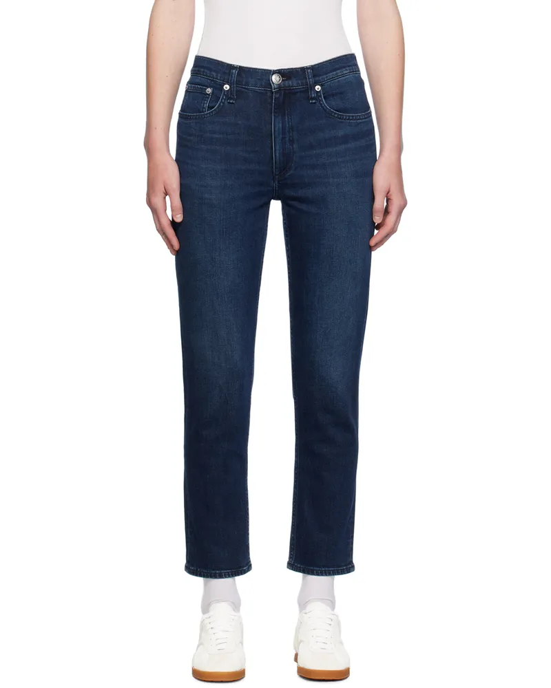 Rag & Bone Blue Wren Ankle Slim Jeans Ella