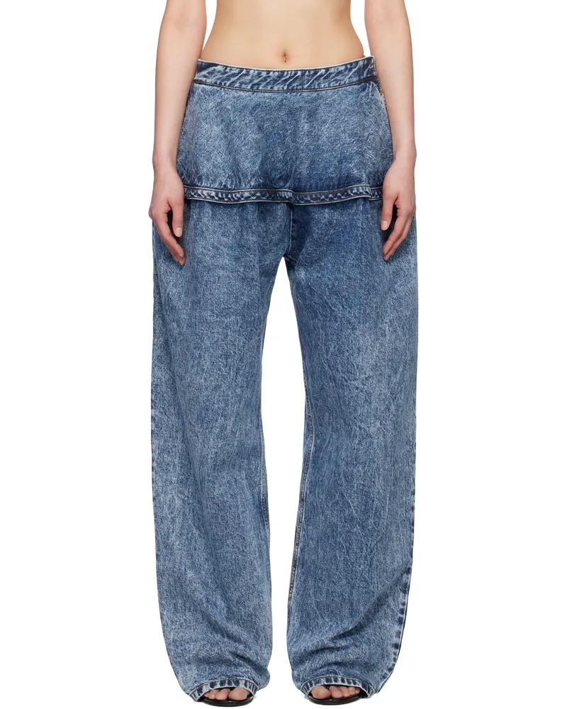 Alaïa Blue Peplum Jeans 524