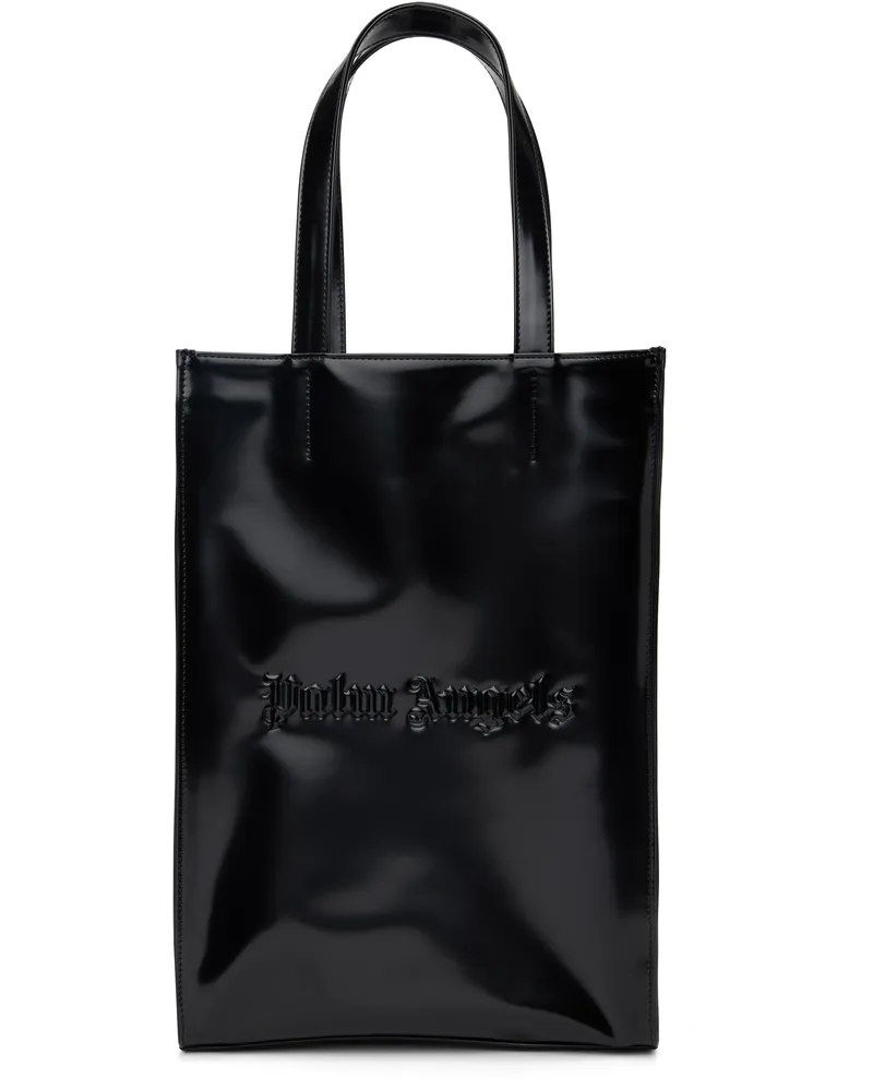 Palm Angels Black Classic Logo Tote Black