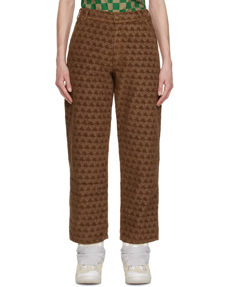 ERL Brown Padded Trousers 1