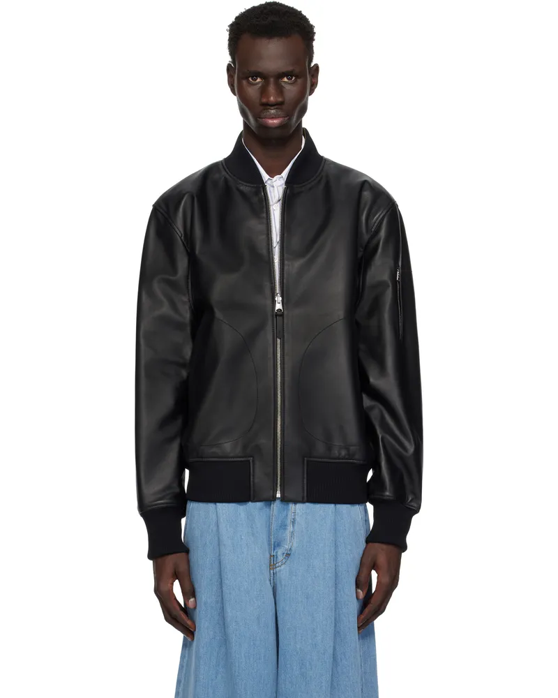 Mackage Black & Khaki Easton-SA Reversible Leather Jacket Black