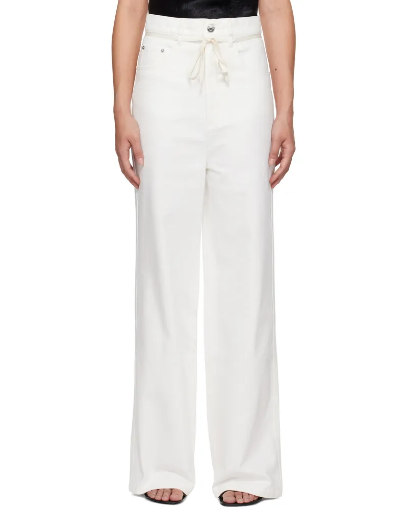 Nanushka Off-White Sato Jeans Off
