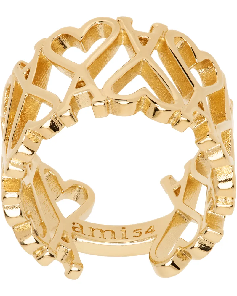 AMI Paris Gold Ami de Coeur Ring Gold