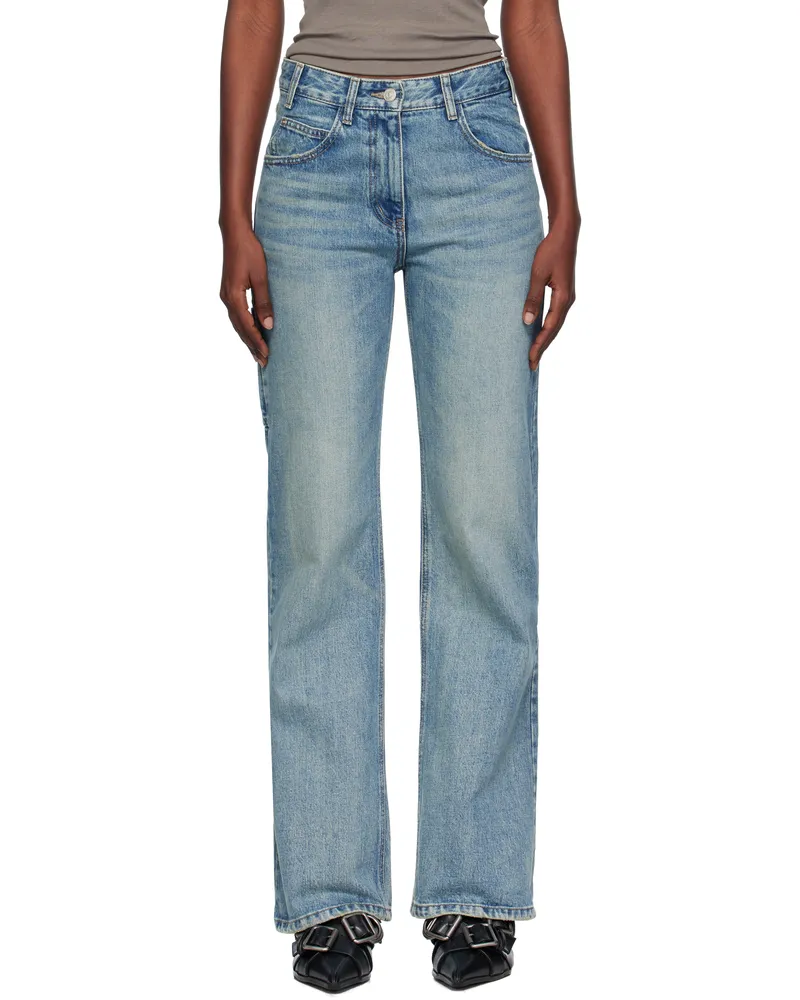 OPEN YY Blue Trucker Jeans Blue