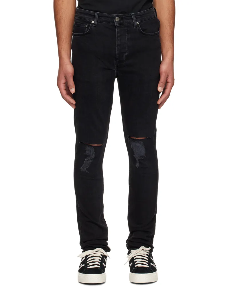 ksubi Black Chitch Krow Krushed Jeans Black