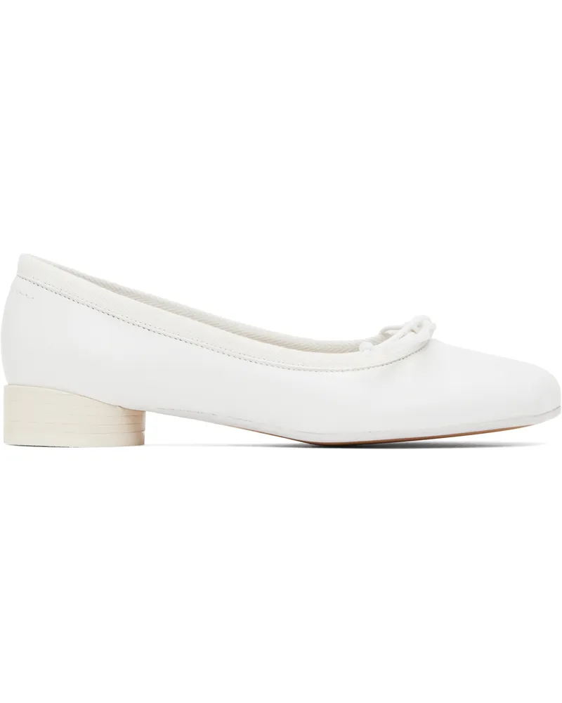 Maison Margiela White Anatomic Classic Ballerina Flats T1003