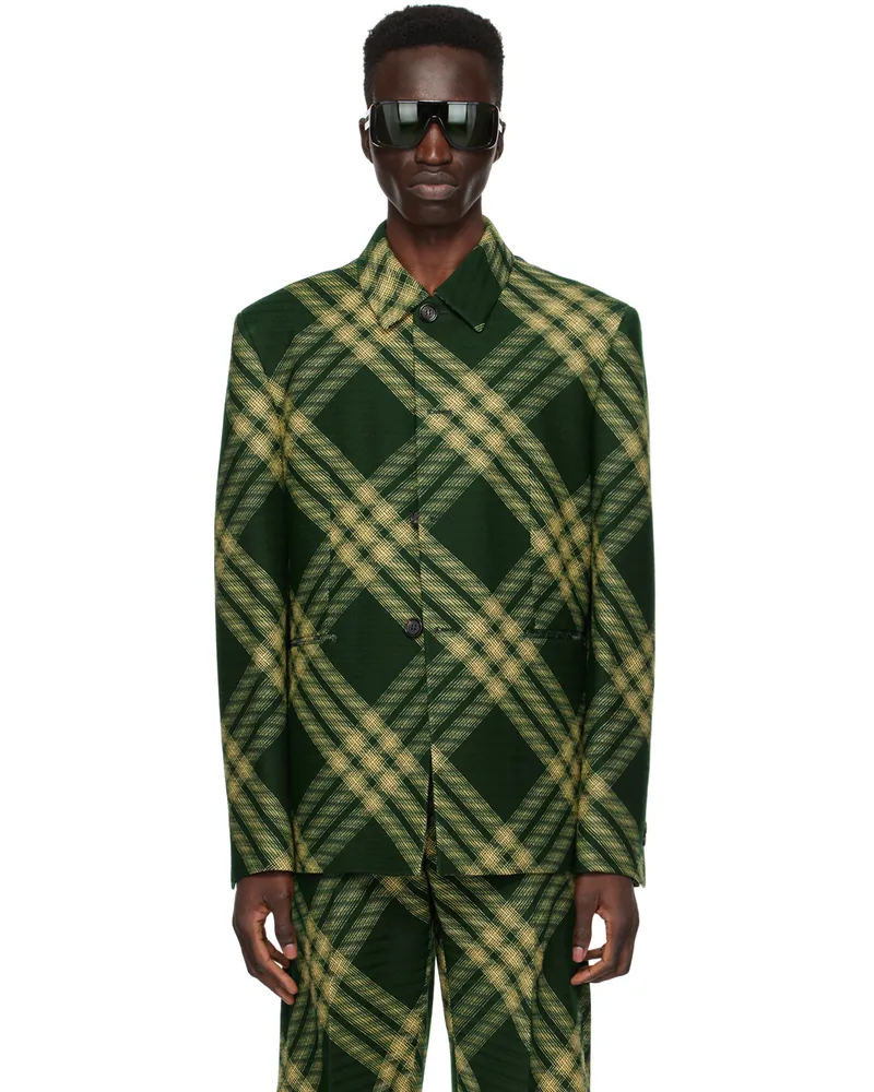 Burberry Green Check Jacket Primrose