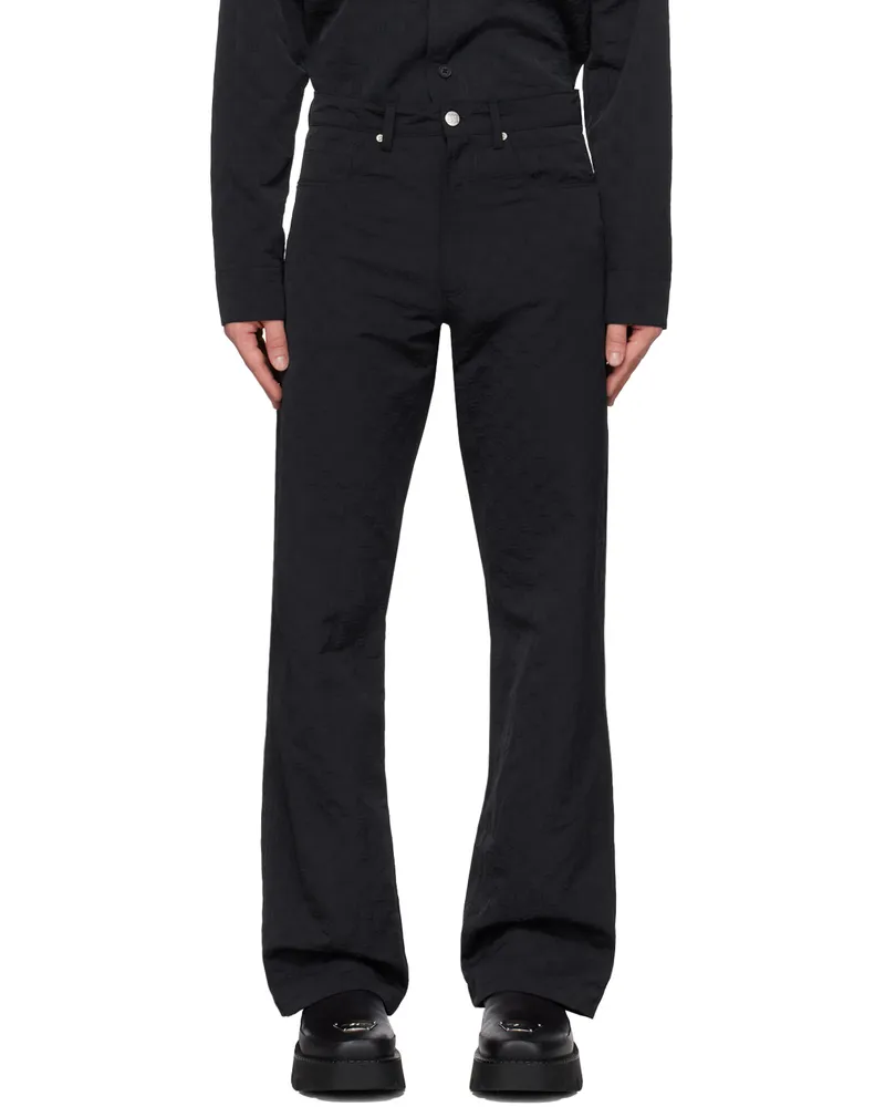MISBHV Black Embossed Trousers Black