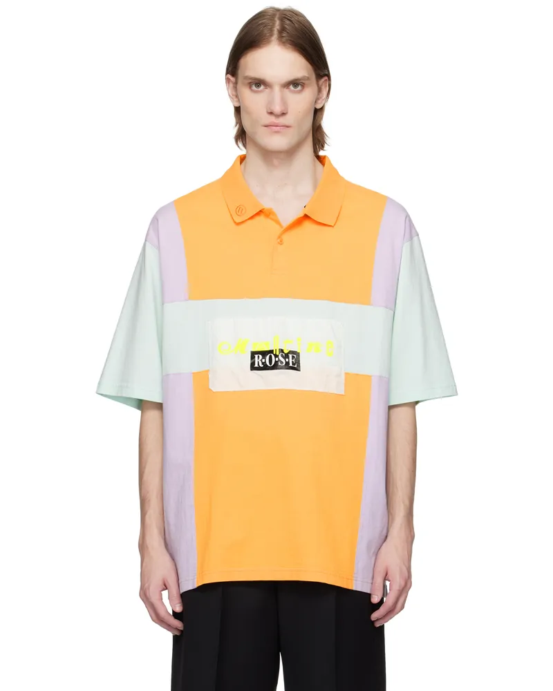 Martine Rose Multiolor Oversized Panelled Polo Multicolour