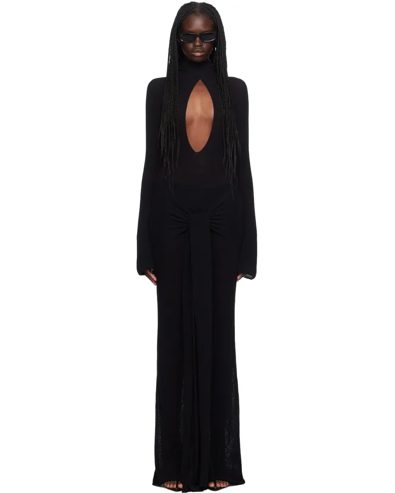 Aya Muse Black Nova Maxi Dress Black