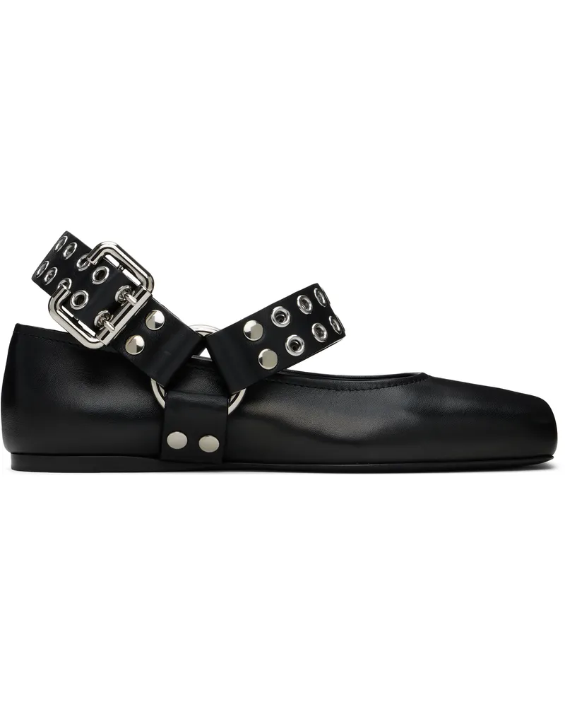 Alaïa Black Biker Ballerina Flats 999