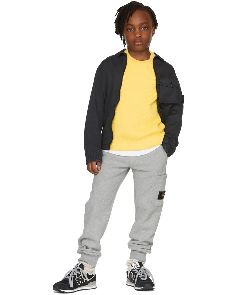 Stone Island Kids Navy Overshirt Jacket V0120