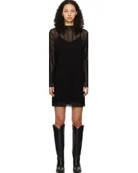 Anine Bing Black Clare Minidress Black