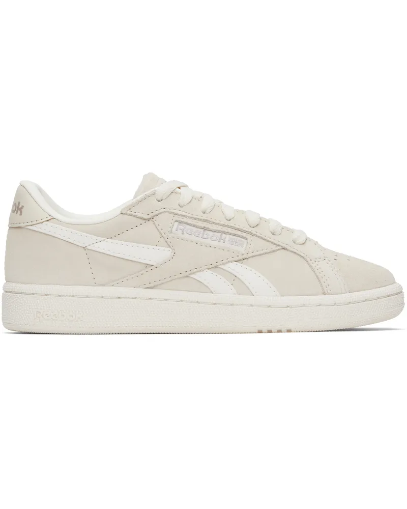 Reebok Taupe Club C Grounds UK Sneakers Vintage