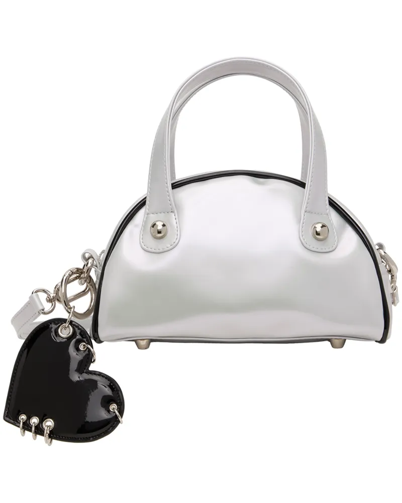 Justine Clenquet Silver Liv Bag Iridescent
