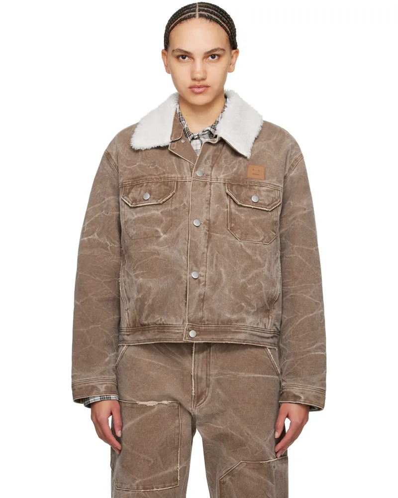Acne Studios Brown Padded Jacket All