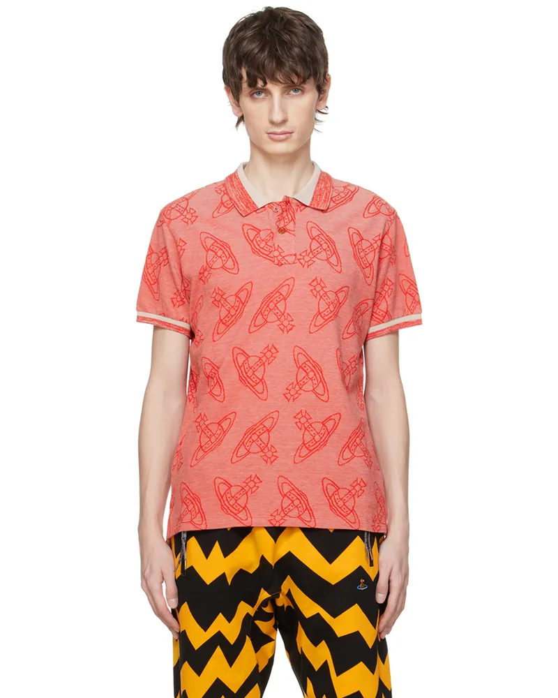 Vivienne Westwood Red Classic Polo Ss24-p205
