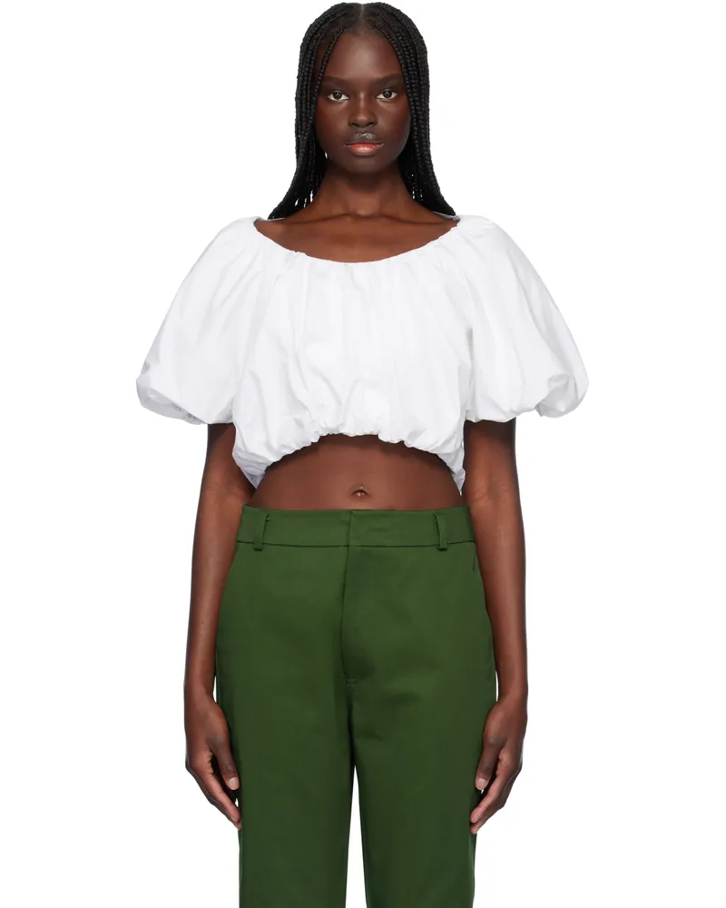 Renaissance Renaissance White Amelia Cotton Top White