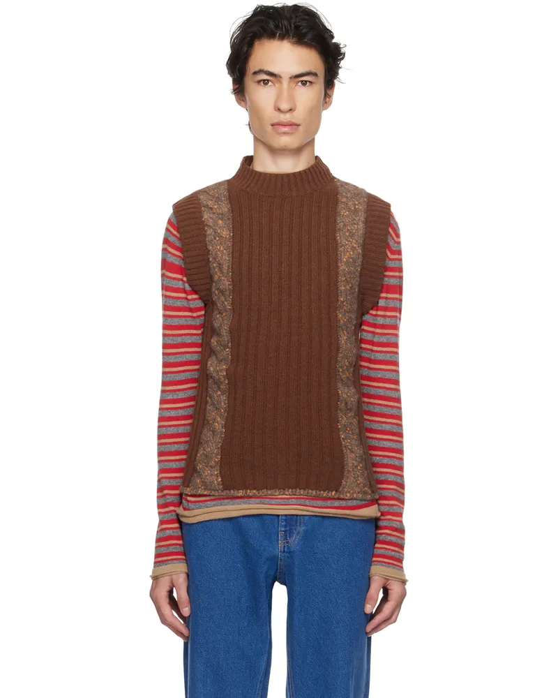 GIMAGUAS Brown Tabho Vest Brown