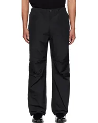 Ferragamo Black Drawstring Cargo Pants Nero