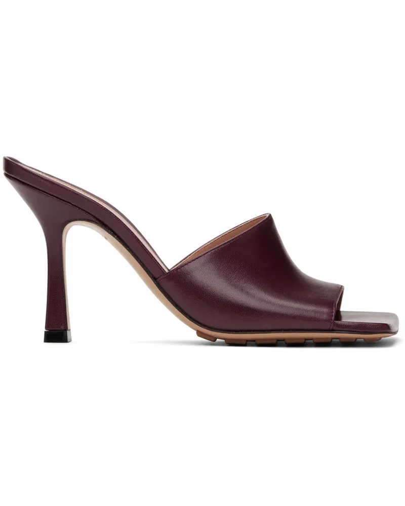 Bottega Veneta Red Stretch Heeled Mule 2226