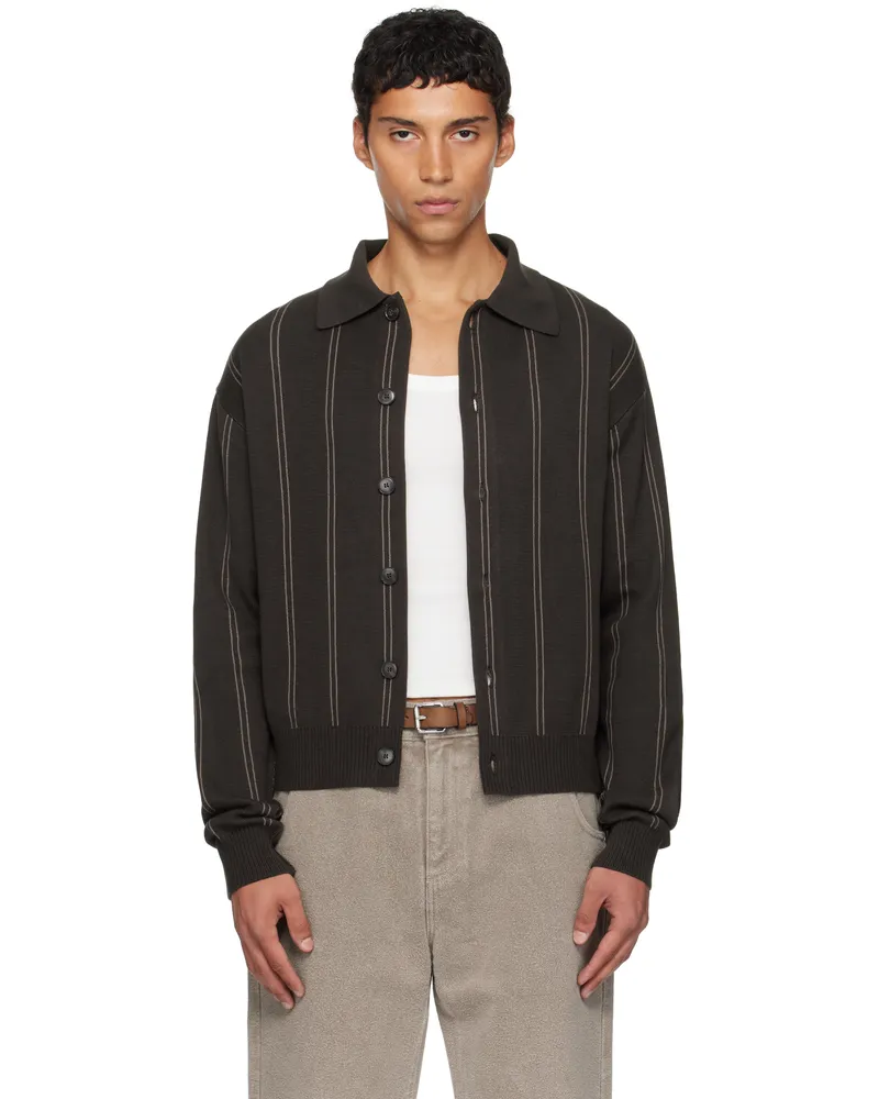 Mfpen Brown Formal Cardigan Biscuit