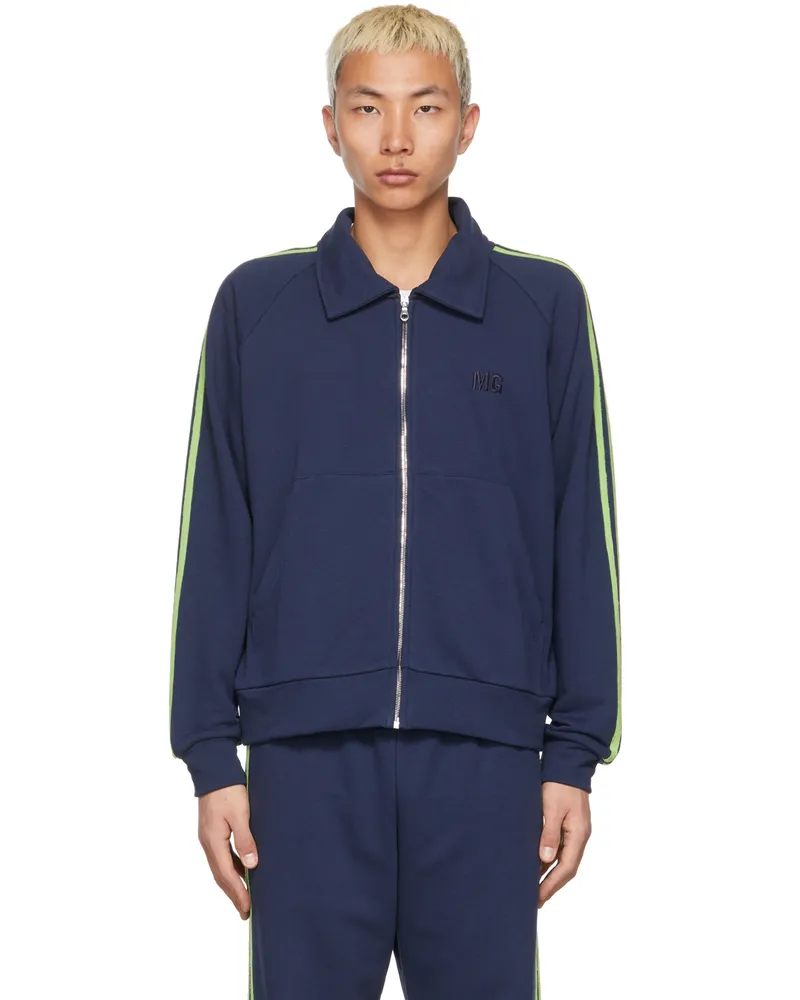 Molly Goddard Navy & Green Simon Sweatshirt Navy_green