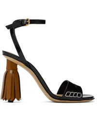 J.W.Anderson Black Tassel Heeled Sandals 001-black