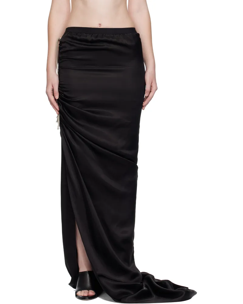 Rick Owens Black Concordians Edfu Maxi Skirt 09