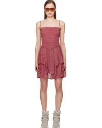 Étoile Isabel Marant Red Anka Minidress Crbr