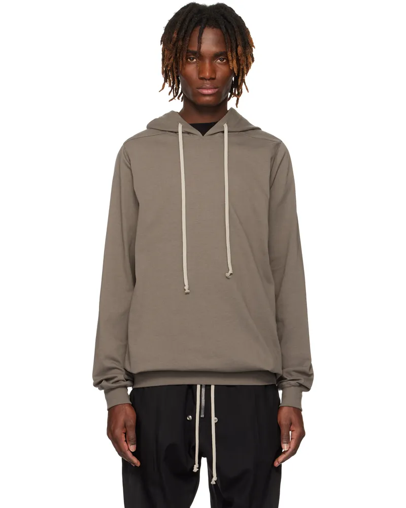 Rick Owens Gray Hollywood Heavy Jersey Hoodie 34
