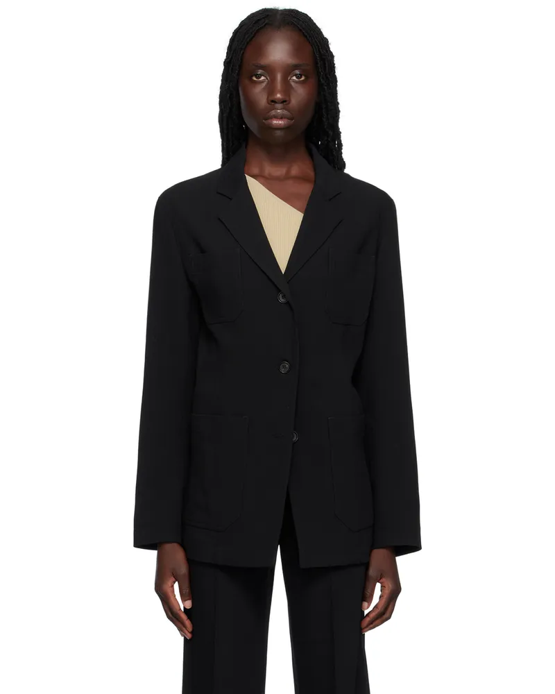 Totême Black Slim Blazer 200