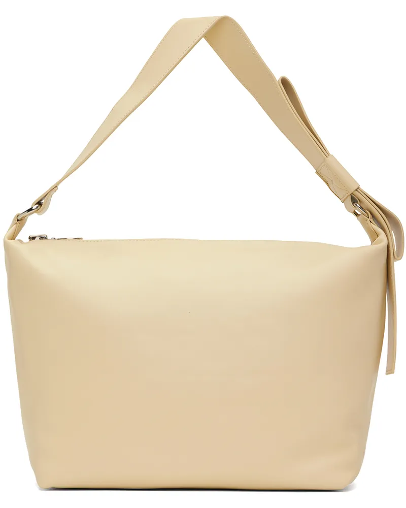 KARA SSENSE Exclusive Beige XL Bow Pouch Bag Ecru