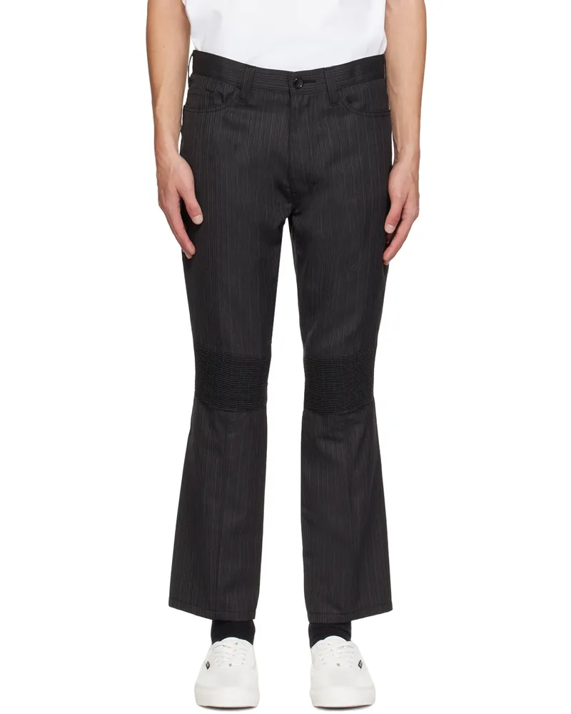 Junya Watanabe Gray Ruched Trousers Gray
