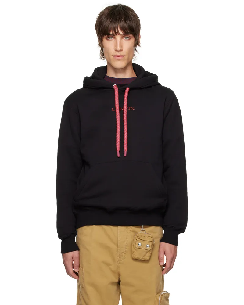 Lanvin Black Tubular Curb Hoodie 10