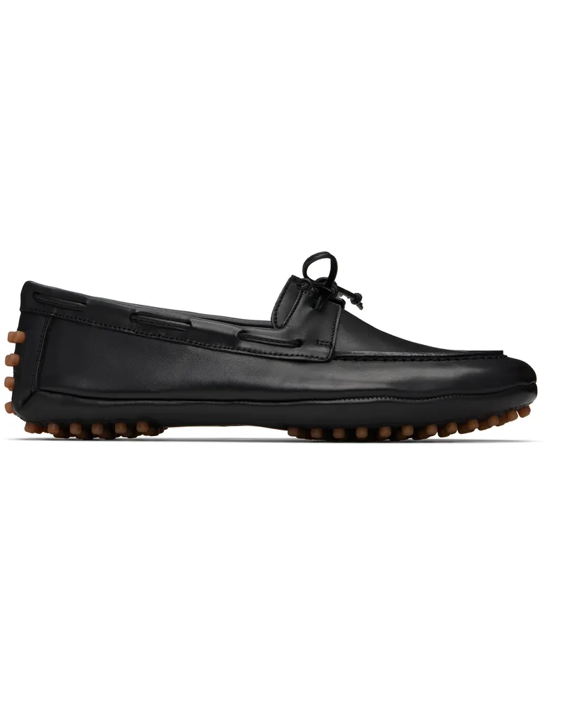 Le Monde Béryl Black Driver Slip-on Loafers Black