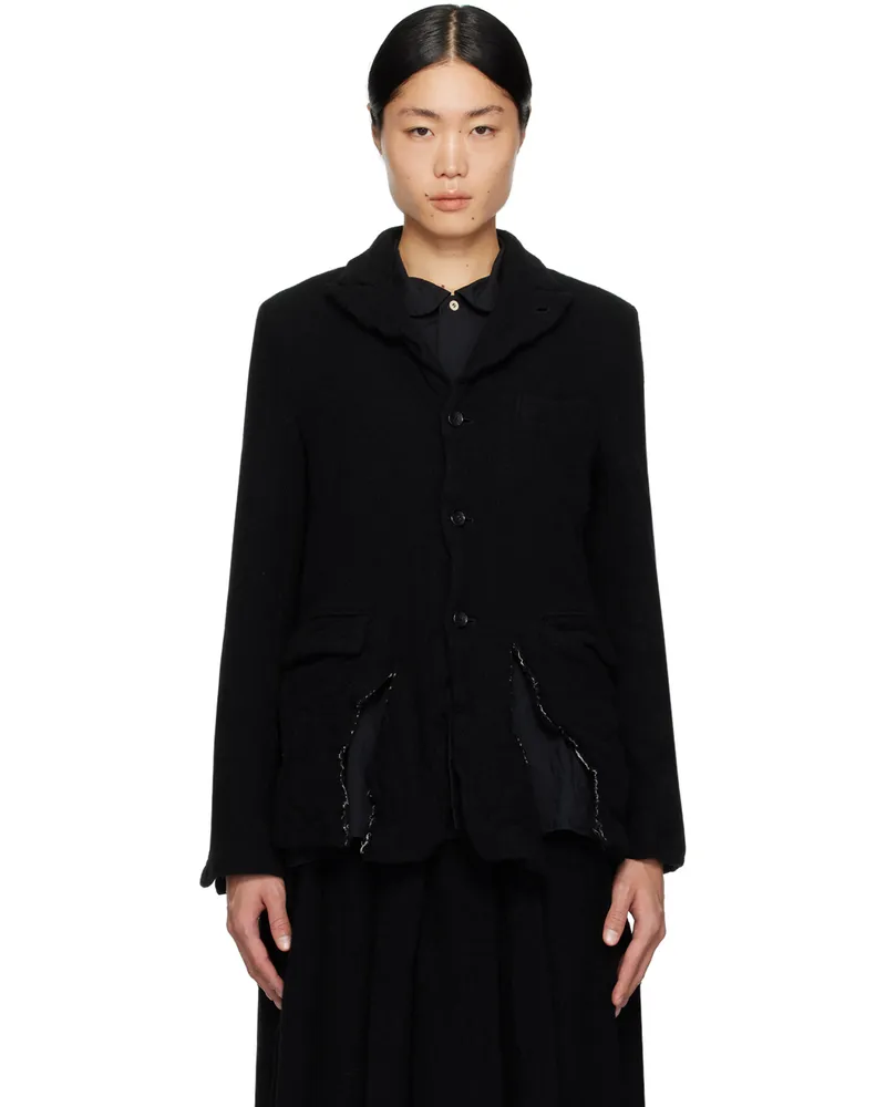 Comme des Garçons Black Distressed Blazer 1