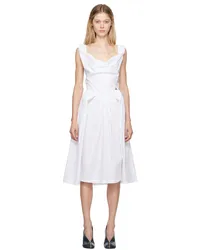 Vivienne Westwood White Sunday Midi Dress Awhite