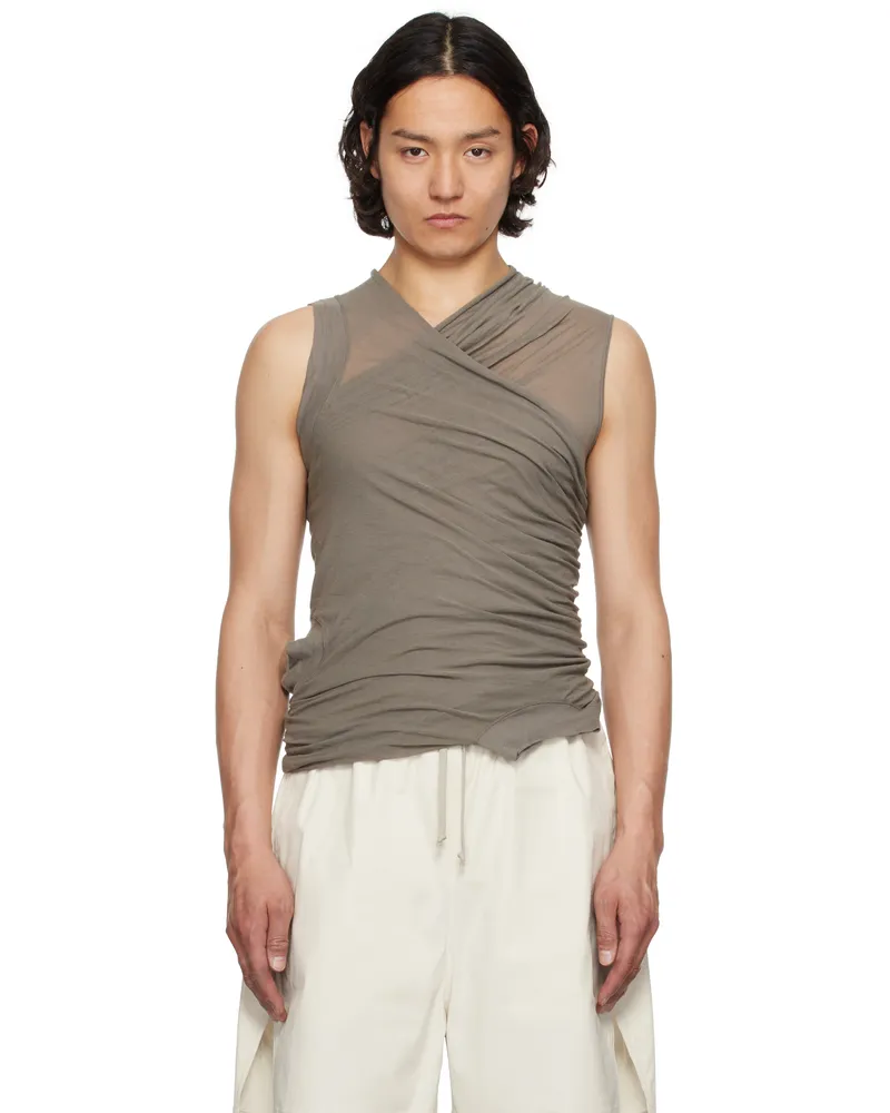 Rick Owens Gray Hollywood Banana Tank Top 34