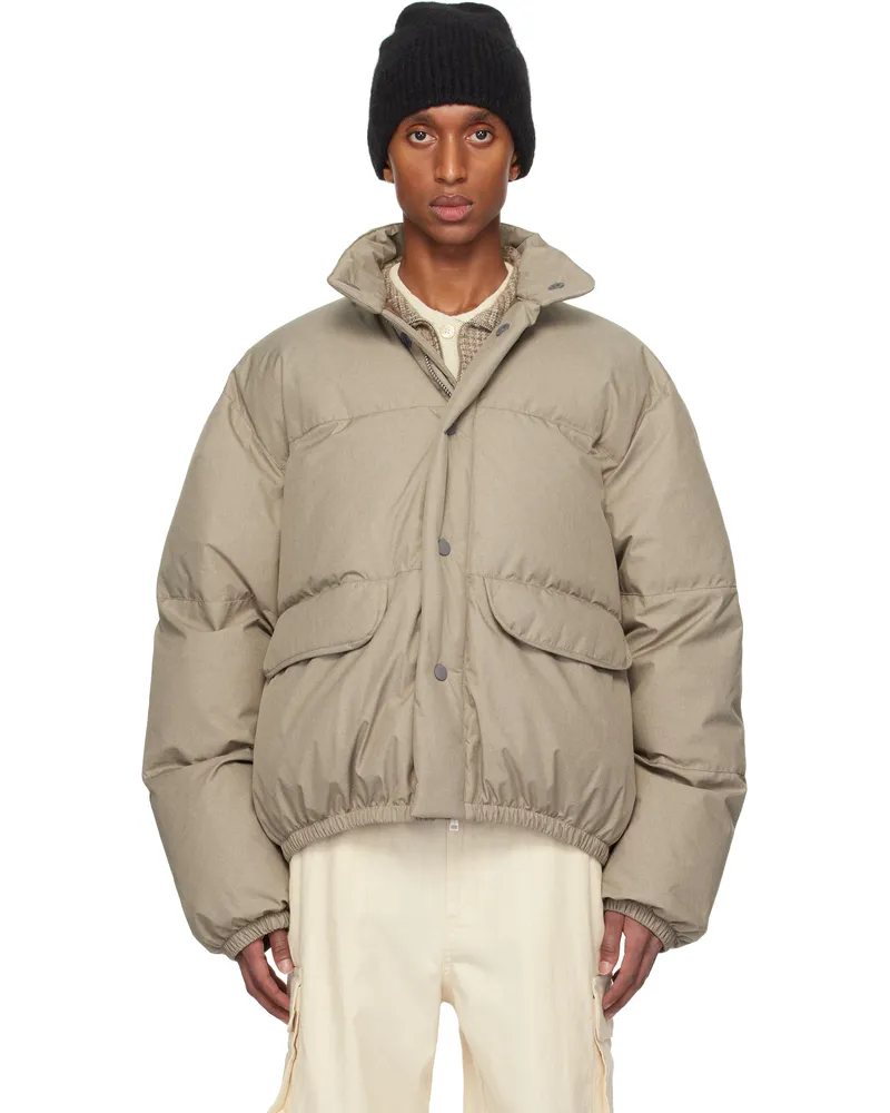 Our Legacy Beige Inhale Puffa Jacket Doubleganger