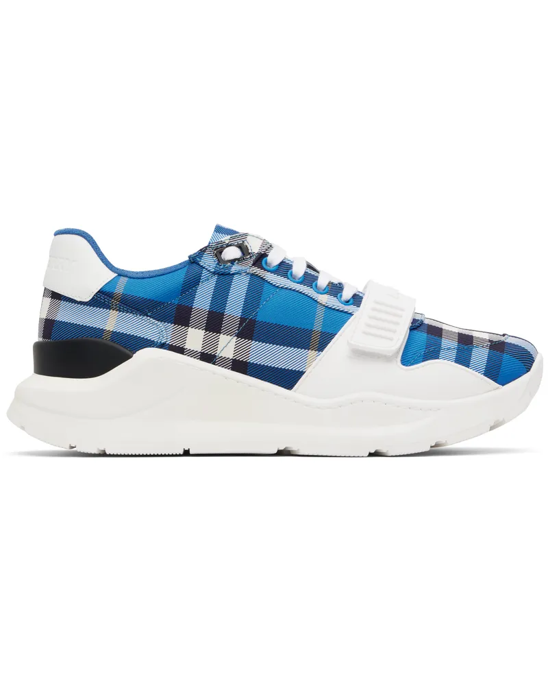 Burberry Blue Check Sneakers Hyacinth