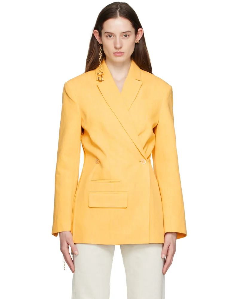 Jacquemus Yellow 'La Veste Tibau' Blazer 250