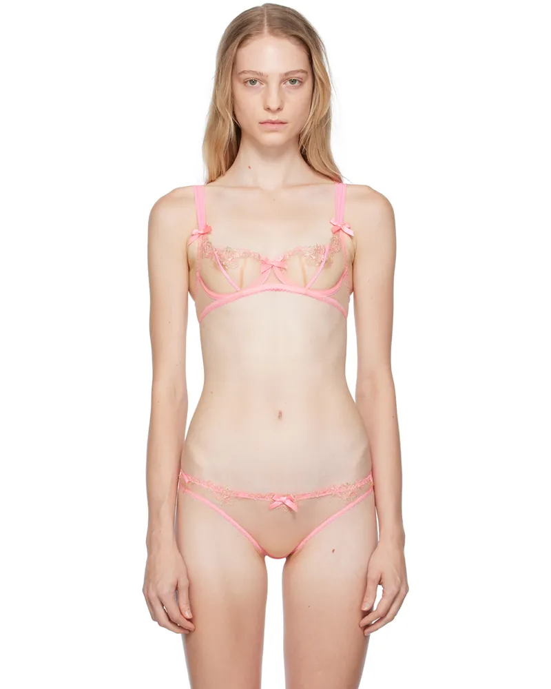 Agent Provocateur Pink Tessy Balconette Bra 650691